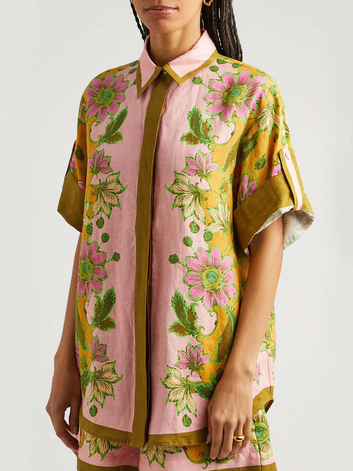 CONJUNTO CAMISERO ESTAMPADO CON SHORT