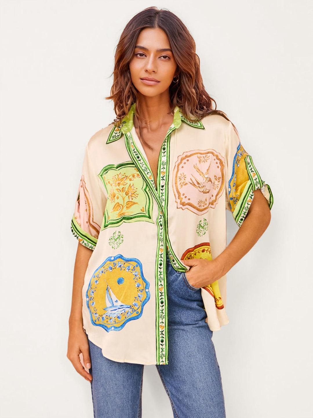 CONJUNTO DE DOS PIEZAS CON ESTAMPADO