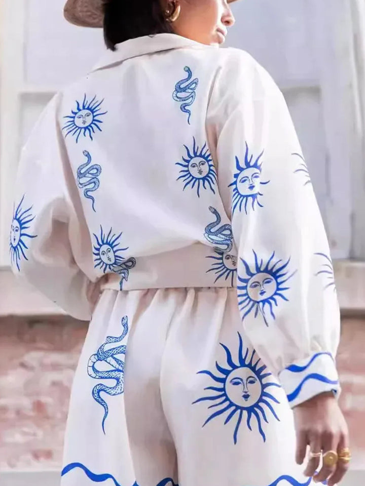 CONJUNTO CAMISERO ESTAMPADO RELAX FIT