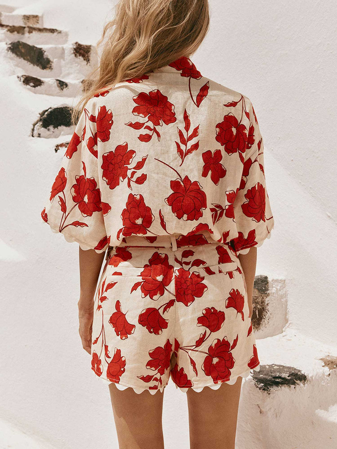 CONJUNTO DE DOS PIEZAS DE LINO