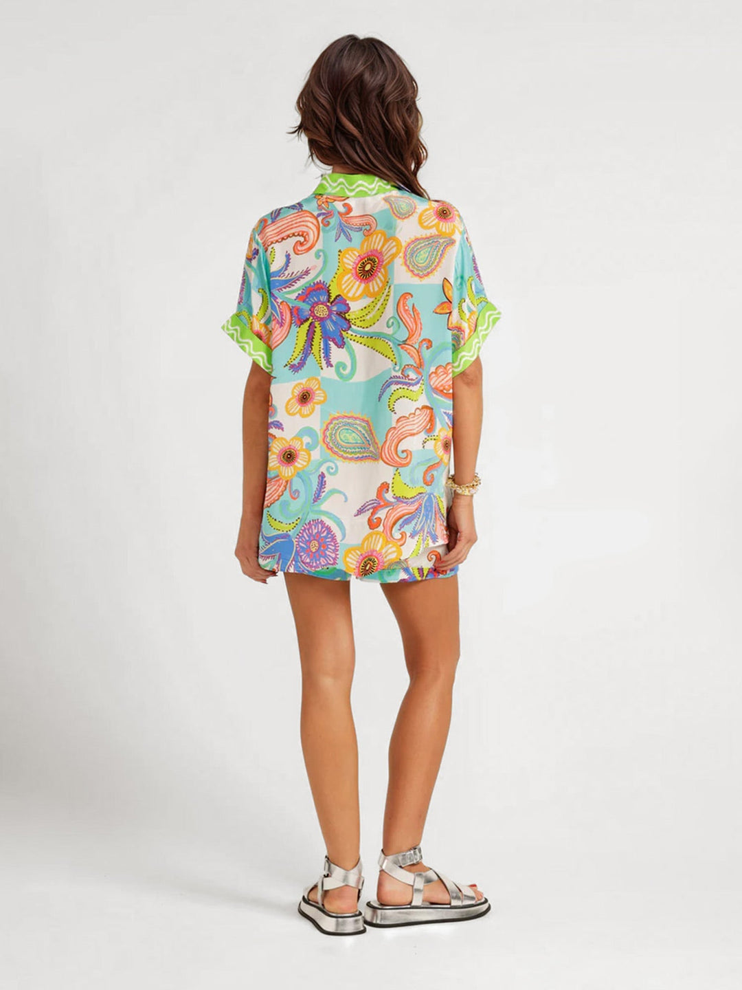 CONJUNTO CAMISERO ESTAMPADO BOHO