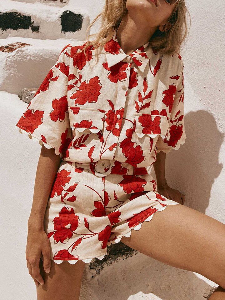 CONJUNTO DE DOS PIEZAS DE LINO