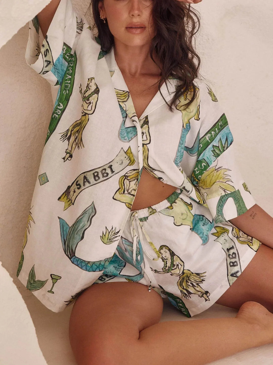 CONJUNTO CAMISERO ESTAMPADO SIRENA