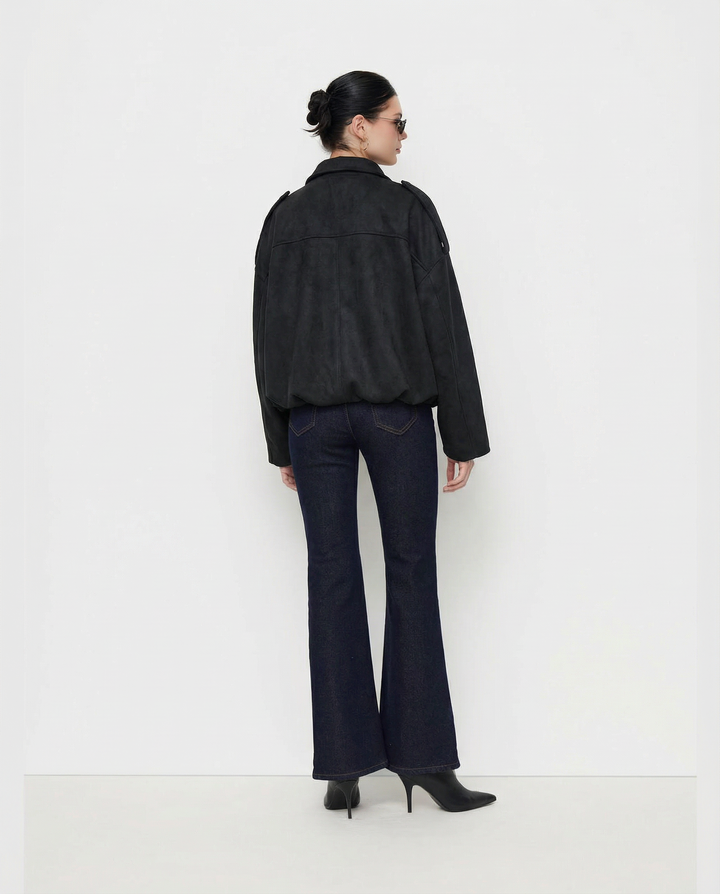 CHAQUETA DE ANTE OVERSIZE