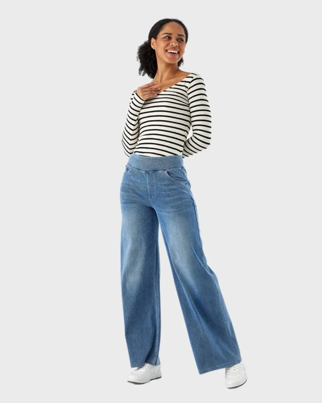 Vaqueros Easy Fit NeroTove™: vaqueros elegantes de cintura alta