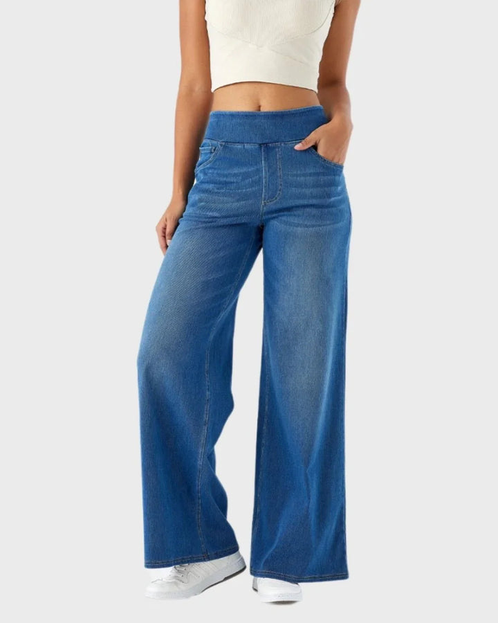 Vaqueros Easy Fit NeroTove™: vaqueros elegantes de cintura alta