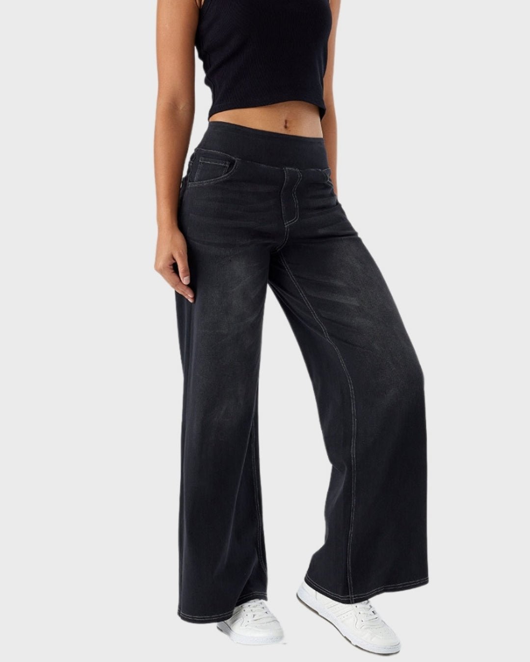 Vaqueros Easy Fit NeroTove™: vaqueros elegantes de cintura alta