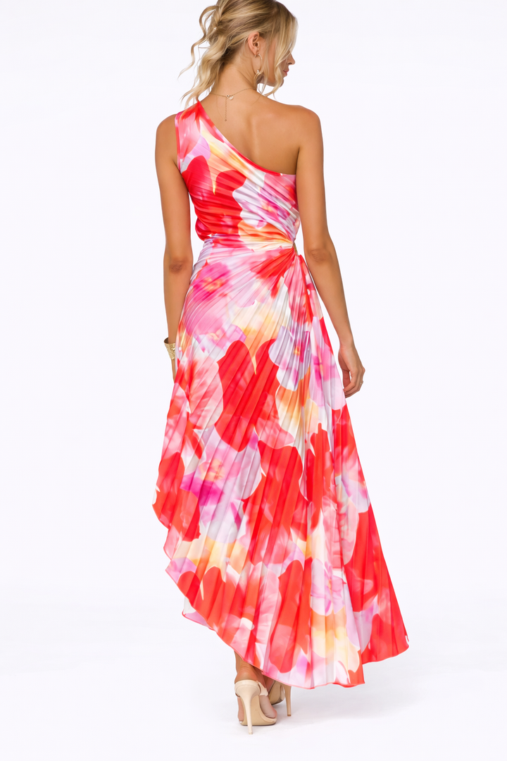 VESTIDO MAXI ASIMÉTRICO ESTAMPADO